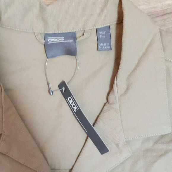 Asos utility beige relaxed casual jumpsuit NWT 32 - Picture 5 of 9